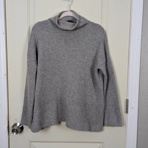 French Connection | Speckled Gray Turtleneck Sweater Size Large - Picture 1 of 7